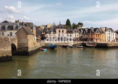 France, Bretagne, Auray, Vieille Ville au port, Waterfront Banque D'Images