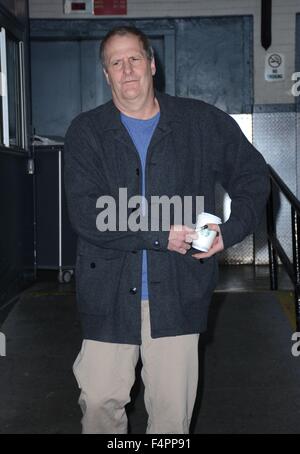 New York, NY, USA. 21 Oct, 2015. Jeff Daniels dehors et environ pour la célébrité Candids - WED, New York, NY, le 21 octobre 2015. Credit : Derek Storm/Everett Collection/Alamy Live News Banque D'Images