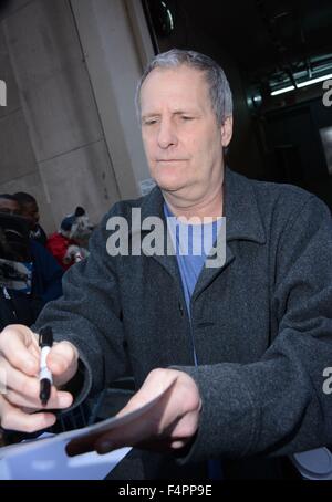 New York, NY, USA. 21 Oct, 2015. Jeff Daniels dehors et environ pour la célébrité Candids - WED, New York, NY, le 21 octobre 2015. Credit : Derek Storm/Everett Collection/Alamy Live News Banque D'Images