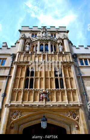 Tour d'entrée du collège de l'Université d'Oxford Banque D'Images