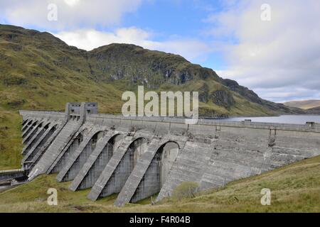 Le barrage hydro-électrique, Lawers et Lochan na Lairige, à Perth et Kinross, Scotland, UK, Europe Banque D'Images