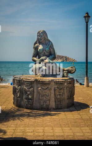 Statue d'une femme de Tayrona, Santa Marta, Colombie Banque D'Images