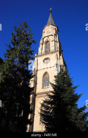 Le Cluj Michael Church à Cluj-Napoca est l'exemple le plus important d'une église gothique en Transylvanie, Roumanie, Banque D'Images