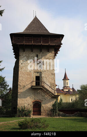 Monastère de Humor situé à Manastirea Humorului, environ 5 km au nord de la ville de Gura Humorului, Roumanie. C'est un monastère pour Banque D'Images