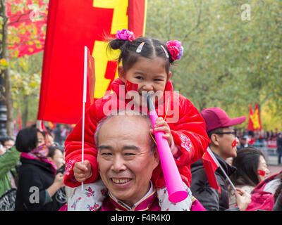 Londres, Royaume-Uni. 20 Oct, 2015. Le président Xi Jinping visite d'Etat en Grande-Bretagne, Londres, UK Banque D'Images