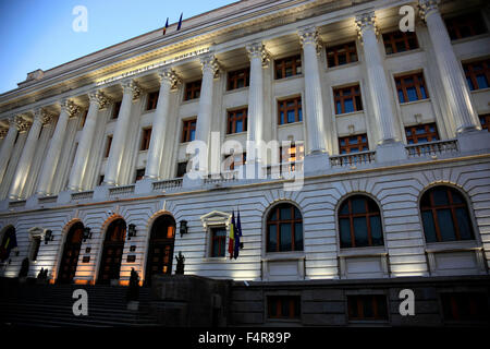 Banque nationale de Roumanie à Bucarest Banque D'Images