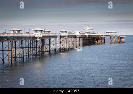 Jetée de Llandudno dans le Nord du Pays de Galles UK Banque D'Images