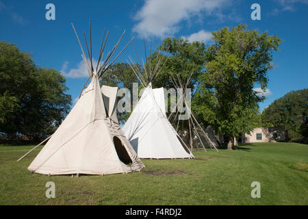 USA, États-Unis, Amérique, Californie, San Juan, les montagnes, le SEI, Indienne, musée, tipi, tipis, indigène, American Indian, tribal, tr Banque D'Images