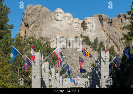 USA, Dakota du Sud, les Black Hills, le Mont Rushmore Banque D'Images