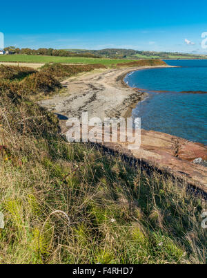 Lligwy Dulas entre plage et, l'île d'Anglesey, dans le Nord du Pays de Galles, Royaume-Uni. Prise le 14 octobre 2015. Banque D'Images