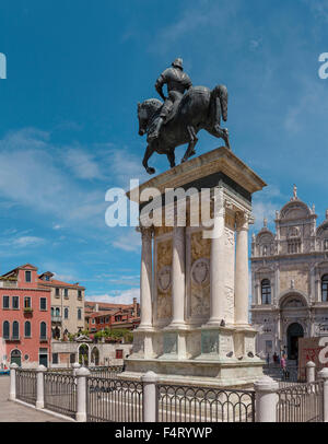 L'Italie, l'Europe, Venezia, Venice, Veneto, Campo Santi Giovanni e Paolo, Scula Grande di San Marco, l'hôpital, le village, l'été, stat Banque D'Images