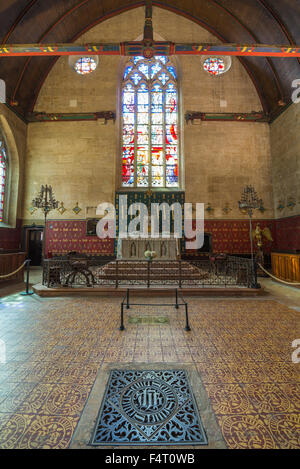 Intérieur de la Hospices de Beaune, l'Hôtel-Dieu, Beaune, bourgogne, Côte d'Or, France, Europe Banque D'Images