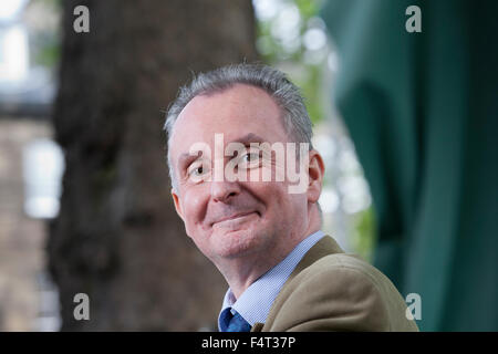 John McShane, l'auteur écossais, à l'Edinburgh International Book Festival 2015. Édimbourg. 31 août 2015 Banque D'Images