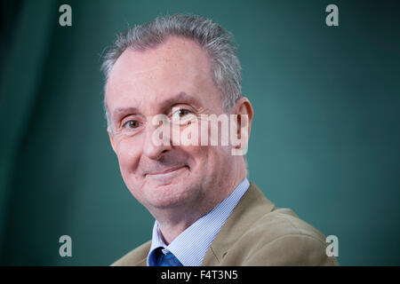 John McShane, l'auteur écossais, à l'Edinburgh International Book Festival 2015. Édimbourg. 31 août 2015 Banque D'Images