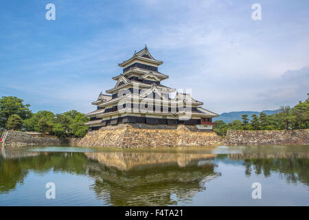 Le Japon, Nagano Province, Ville, Château de Matsumoto Matsumoto Banque D'Images