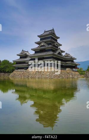Le Japon, Nagano Province, Ville, Château de Matsumoto Matsumoto Banque D'Images