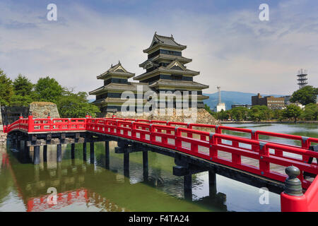 Le Japon, Nagano Province, Ville, Château de Matsumoto Matsumoto Banque D'Images