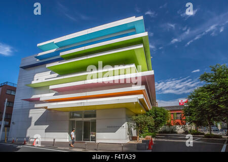 Le Japon, la ville de Tokyo, Sugamo, Bank Building, Emmanuelle Moureaux architecte Banque D'Images