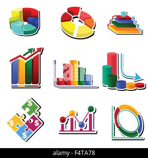 Un vecteur illustration de conceptions graphique diagramme Illustration de Vecteur