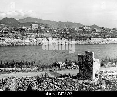 La bombe atomique Hiroshima 1945 Banque D'Images