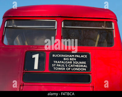 L'Europe, Royaume-Uni, Angleterre, Londres, bus Routemaster Banque D'Images