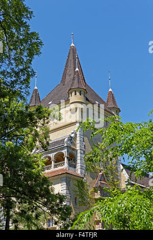 Groves, ville, château Vajdahunyad Varosliget, musée de l'agriculture Banque D'Images