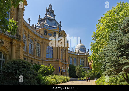 Groves, ville, château Vajdahunyad Varosliget, musée de l'agriculture Banque D'Images