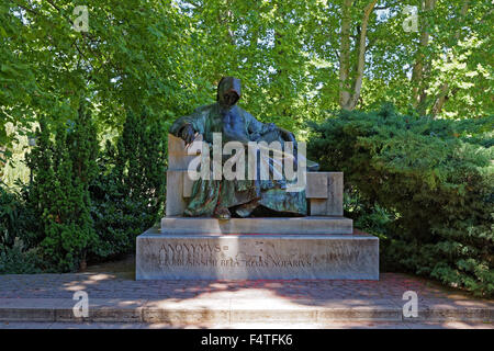 Groves, ville, château Vajdahunyad Varosliget, monument, musée de l'agriculture de l'histoire de l'écrivain anonyme, Banque D'Images