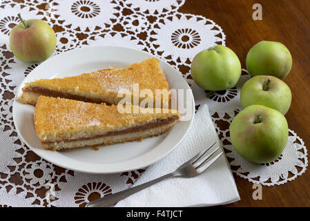 Gâteau aux pommes Banque D'Images