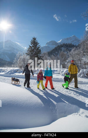 L'hiver autour de Lauenen, Banque D'Images