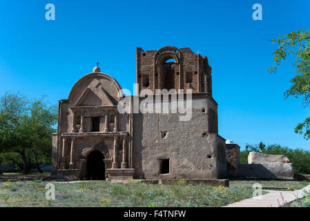 Parc historique national de tumacacori,, Arizona, USA, Amérique latine, mission, ruine, historique, Banque D'Images