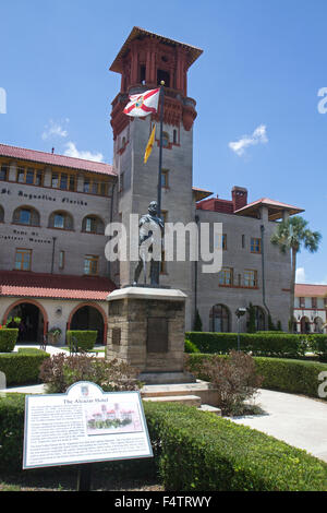 Le Musée Lightner logés dans le bâtiment historique de l'Alcazar Hotel au centre-ville de Saint Augustine, Floride, USA Banque D'Images