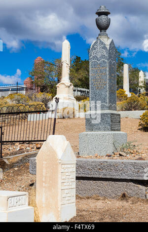 Cimetière des pionniers à Virginia City, Nevada, USA Banque D'Images