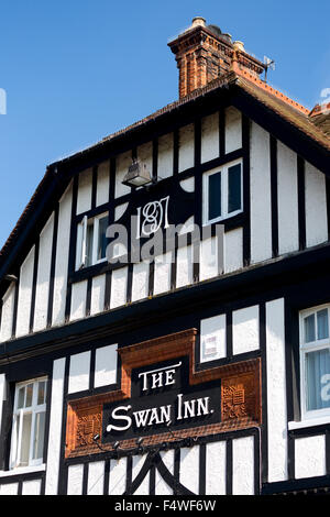 The Swan Inn. Pub historique sur les Norfolk Broads Angleterre UK Banque D'Images