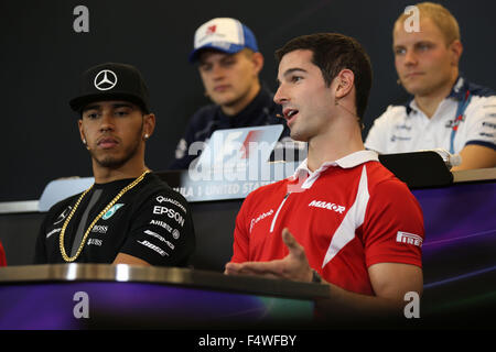 Sport Automobile : Championnat du Monde de Formule 1 de la FIA 2015, Grand Prix des États-Unis, # 53 Alexander Rossi (USA, Manor Marussia F1 Team), Banque D'Images