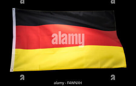 Allemagne drapeau, drapeau allemand drapeau, Deutschland Banque D'Images