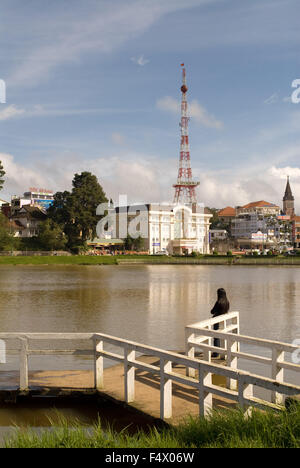 Avis de Dalat avec l'ALAT 'Tour Eiffel', Dalat, hauts plateaux du centre, Vietnam, Asie. L'Asie, Dalat, Tour, tour, highland, Asie du Sud-Est, ville, Vue, Vue, Vue, Vietnam, central. Banque D'Images