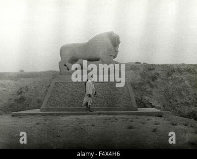 Le Lion de Babylone, de l'Iraq Banque D'Images