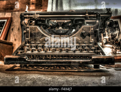 Une antique machine à écrire Underwood vintage, Banque D'Images