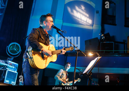 Liverpool, Royaume-Uni. 23 octobre, 2015. Richard Hawley effectue live au Dôme, le Grand Central Hall au cours de la Semaine de la musique de Liverpool. Crédit : Simon Newbury/Alamy Live News Banque D'Images