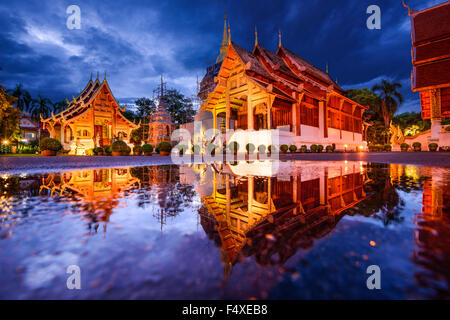 Wat Phra Singh de Chiang Mai, Thaïlande. Banque D'Images