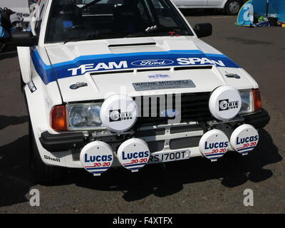 Ford RS1700T - rare ford voiture rallye groupe B qui n'a pas l'étape du prototype - concours voiture à montrer la voie de Donnington Park Banque D'Images