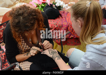 tatouage au henné Banque D'Images