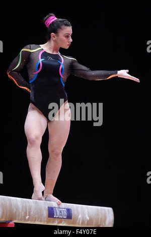 Gymnastique Championnats du monde Qualifications Femmes 23.10.15.Claudia Fragapane de go en action Banque D'Images