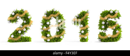 2015 fabriqué à partir d'une police de Noël Banque D'Images