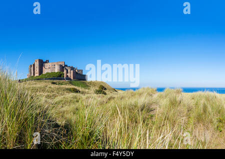 Château de Bamburgh, Northumberland, England, UK Banque D'Images