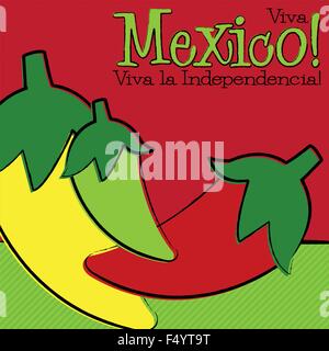 Hand Drawn Cinco de Mayo Chili Pepper en format vectoriel. Illustration de Vecteur