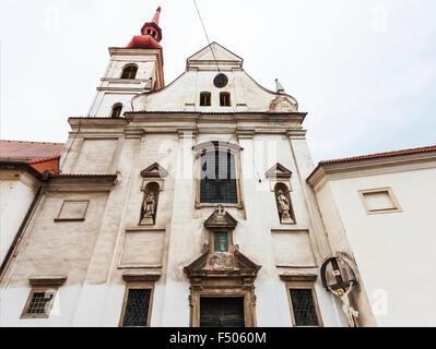 Voyage à la ville de Brno - Façade de Kostel Sv Josefa (Église de Saint Joseph), Brno, République Tchèque Banque D'Images