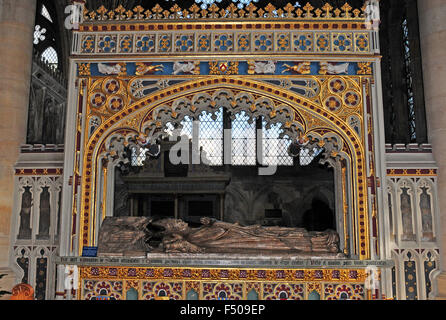 Effigie de Mgr Edmund Stafford, la cathédrale d'Exeter Banque D'Images