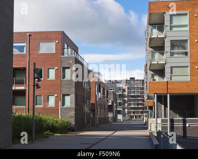 Jattavagen, Stavanger en Norvège, ancienne zone industrielle maintenant converti à la vie moderne sur le fjord Banque D'Images